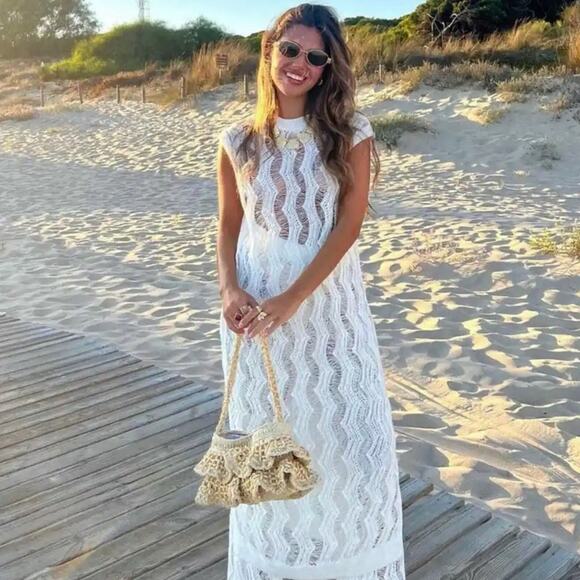 ZARA BLOGGER FAVORITE LONG KNIT TUNIC DRESS - Picture 1 of 14